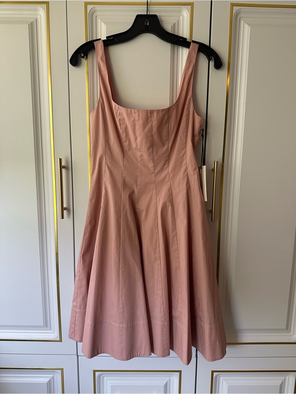 Sleeveless Blush Pink A-Line Dress